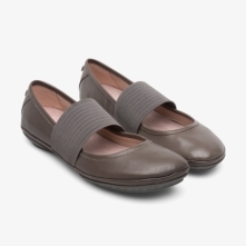 Camper Dark Grey Ballerinas Womens - Right Online Ireland | ZNCFL9812